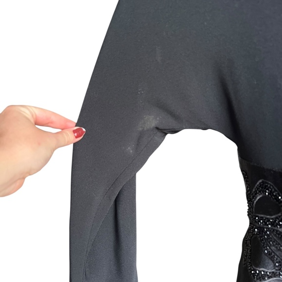 Vintage Daymor Couture Wrap Dress | Beaded Waist Detail | Size 8 - Picture 6 of 8